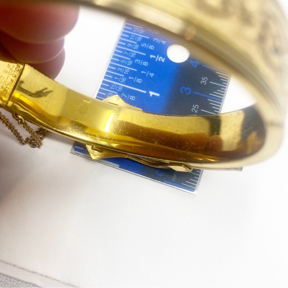 668 Vintage Taille D'Epargne Victorian Buckle Bracelet - Picture 8 of 8